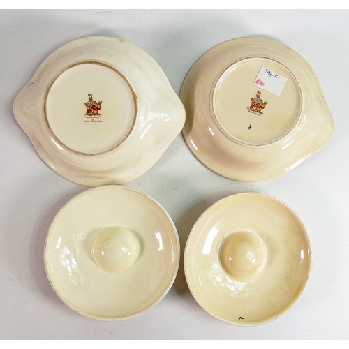 46 - Two Royal Doulton Bunnykins babywarmer sets, each diameter 20cm. (2)