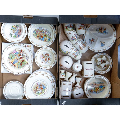 79 - Royal Doulton Bunnykins items to include mugs, plates, commemorative plates, bowls, money boxes & oa... 