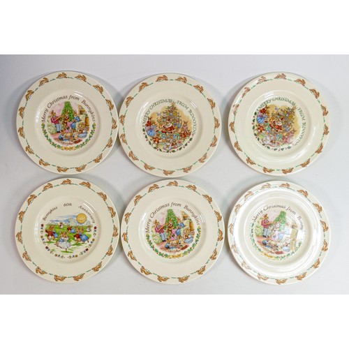 80 - Royal Doulton Bunnykins items to include - cups and saucers, commemorative plates, plates, bowls mon... 