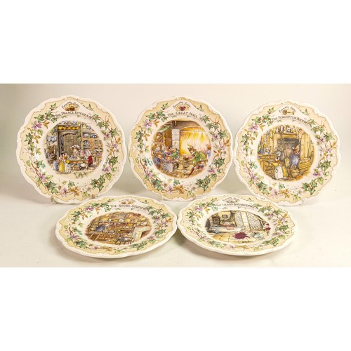 109 - A collection of Royal Doulton Brambly Hedge collectors plates to include - The Store Stump, The Gran... 