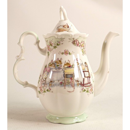 118 - Royal Doulton Brambly Hedge boxed coffee pot, height 23cm.