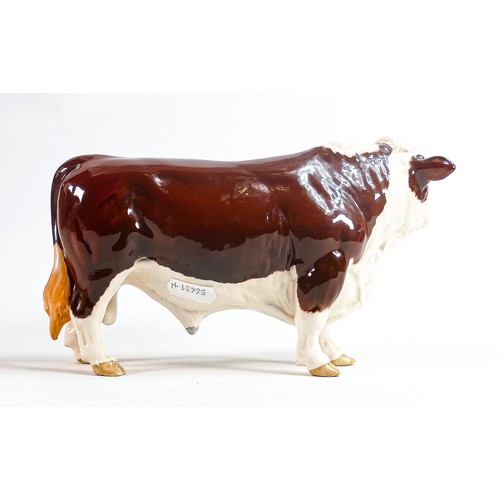 132 - Beswick polled Hereford bull 2549A.