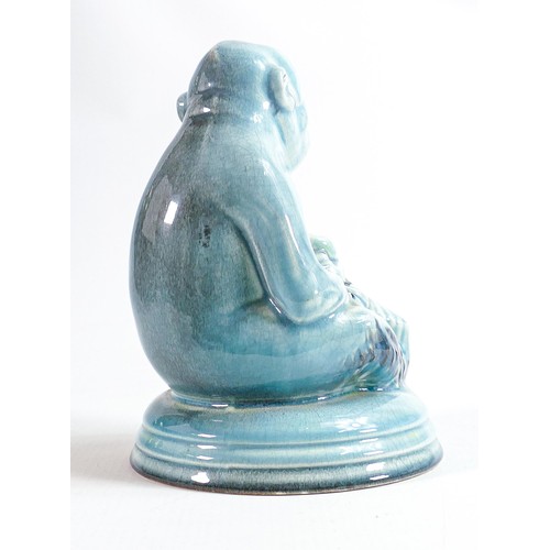 134 - Beswick blue gloss model of a seated monkey 397.