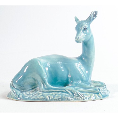 142 - Beswick blue gloss model of a deer on base 721.