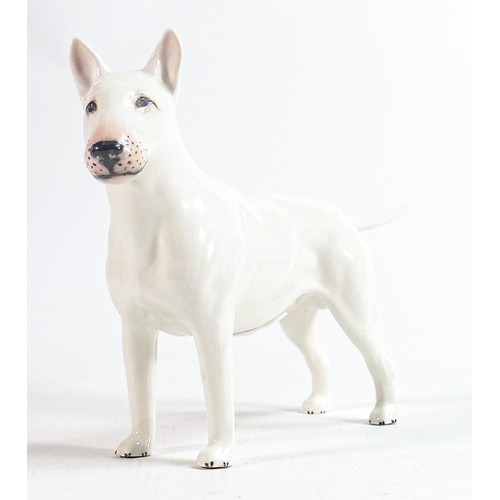 151 - Beswick Bull terrier Romany Rhinestone 970, white gloss.