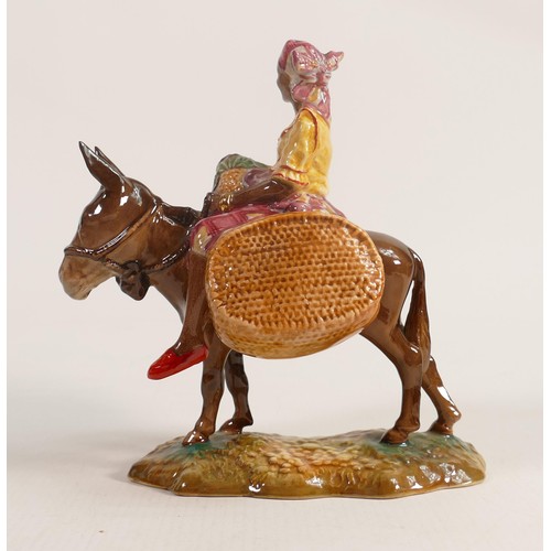 161 - Beswick figure of a woman on a donkey, Susie Jamaica 1347.