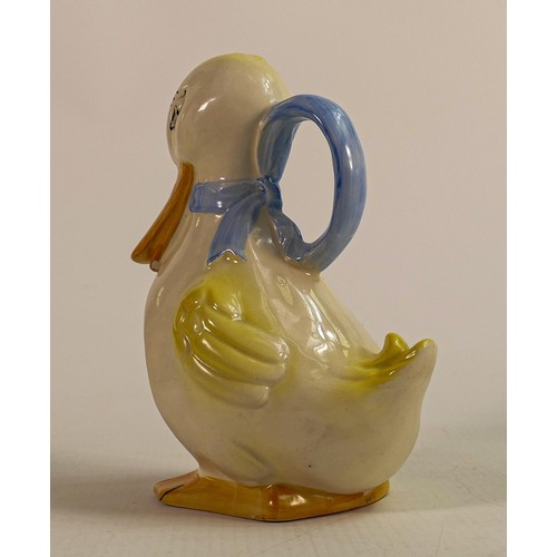 162 - Beswick rare model of a duck with a ladybird on  it's beak as a nightlight holder, model 769, h15cm.