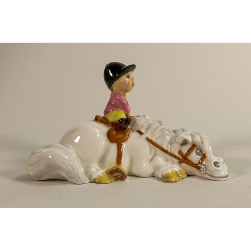 178 - Beswick prototype trial figure Kick-Start by Norman Thelwell, trialled in bone china instead of eart... 