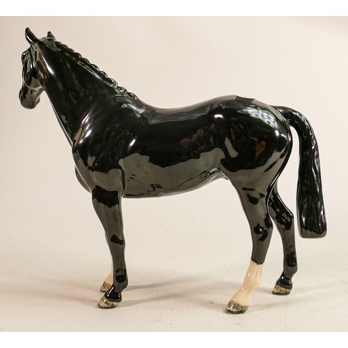 208 - Beswick black Hunter horse, model No.H260 issued in 2005 in a worldwide limited edition of 139/500 e... 