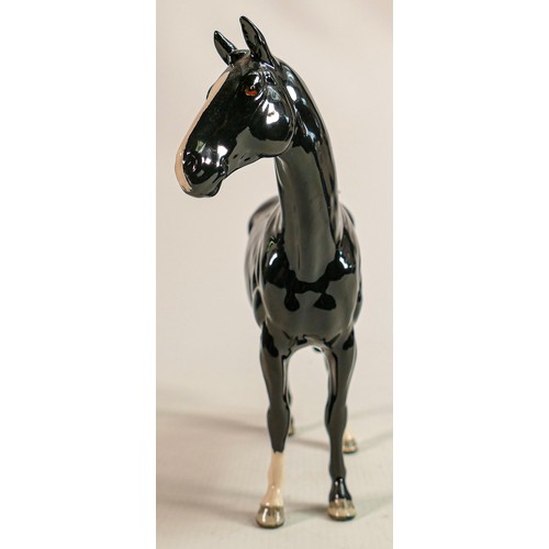 208 - Beswick black Hunter horse, model No.H260 issued in 2005 in a worldwide limited edition of 139/500 e... 