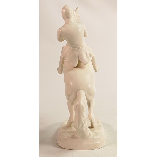 222 - Beswick satin white huntsman on rearing horse 868.