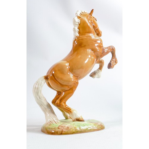 244 - Beswick Palomino Welsh Cob 1014, restored ears & leg.