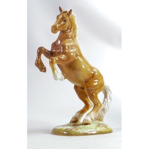 244 - Beswick Palomino Welsh Cob 1014, restored ears & leg.