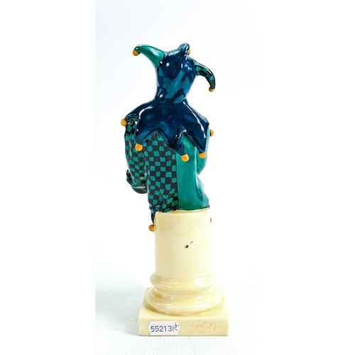 272 - Royal Doulton Jester HN71, impressed date 1928, green & royal blue chequered colour way, height 24cm... 