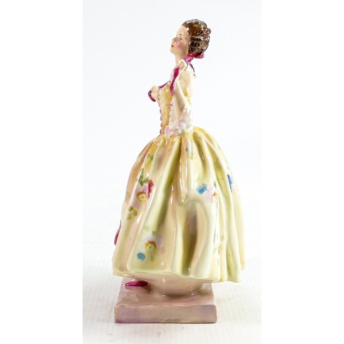 282 - Royal Doulton early figure Virginia HN1693, impressed date for 1936. Good restoration to base and sm... 