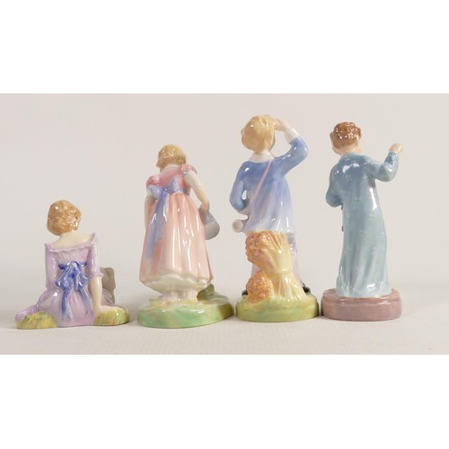 338 - A collection of Royal Doulton child figures comprising - Mary Mary HN2044, Mary Had a Little Lamb HN... 