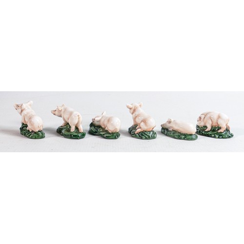 402 - Royal Doulton collection of piglet models comprising - piglet asleep HN2651 and other models HN2649,... 