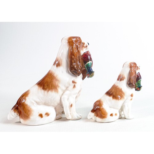 410 - Royal Doulton Cocker spaniels with pheasants HN1029 & HN1028. (2)