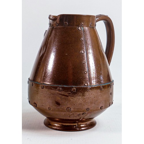 462 - Doulton Lambeth Silicon copper lustre jug, h.16cm.