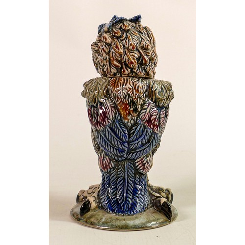 562 - Andrew Hull Cobridge stoneware Grotesque bird, height 19cm.