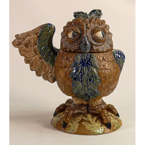 564 - Burslem pottery Grotesque bird Octavia the Owl chambermaid to the Duke. Inspired by The Martin Bros,... 