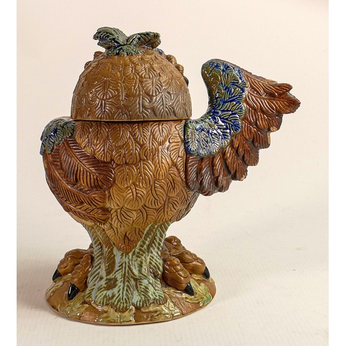 564 - Burslem pottery Grotesque bird Octavia the Owl chambermaid to the Duke. Inspired by The Martin Bros,... 