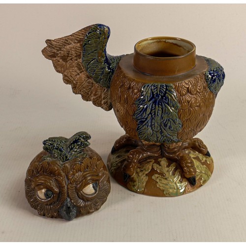 564 - Burslem pottery Grotesque bird Octavia the Owl chambermaid to the Duke. Inspired by The Martin Bros,... 