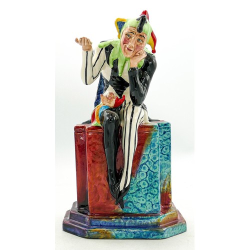 589 - Carltonware Rouge Royale limited edition of 25/650 Jester figure, height 20cm, with certificate.