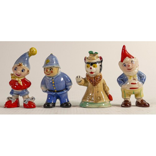 598 - Set of Wade Noddy figures to include - Mr Plod, Big Ears, Noddy and Mrs Fluffy Cat.