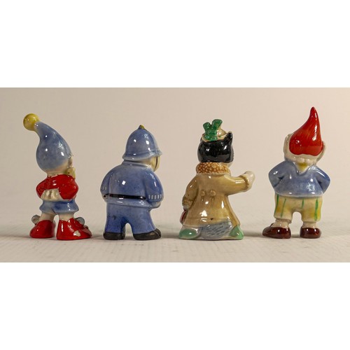 Set of Wade Noddy figures to include - Mr Plod, Big Ears, Noddy and Mrs ...