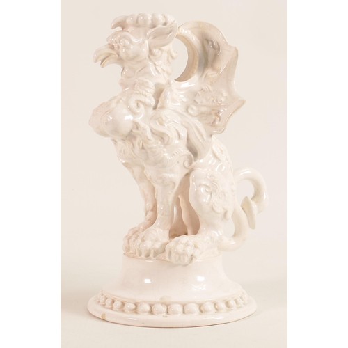 691 - Mid century Casa Pupo of London Grotesque Griffin candlestick, tiny chip to base, height 25cm.