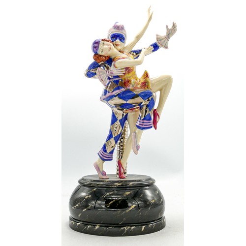 829 - Kevin Francis double figure Harlequin & Columbine, colour way No3, limited Edition of 300, with cert... 