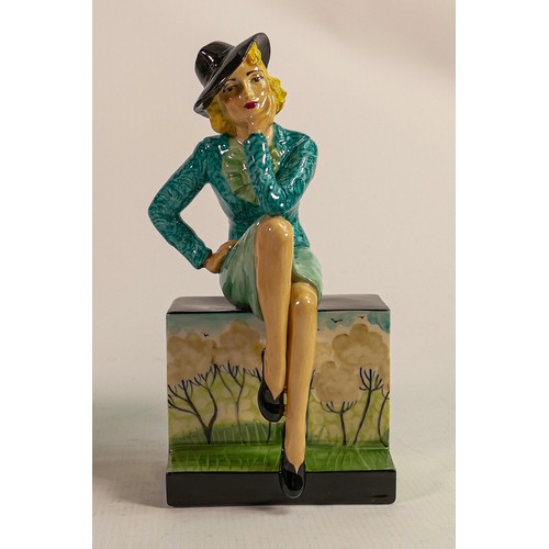 836 - Peggy Davies Marlene Dietrich figurine. Artist original colourway 1/1 by Victoria Bourne.