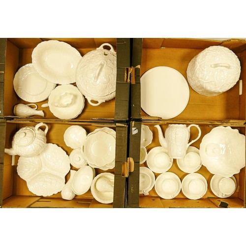 914 - A large collection of Wedgwood & Coalport Country Ware including cup & saucer sets, dessert bowls, c... 