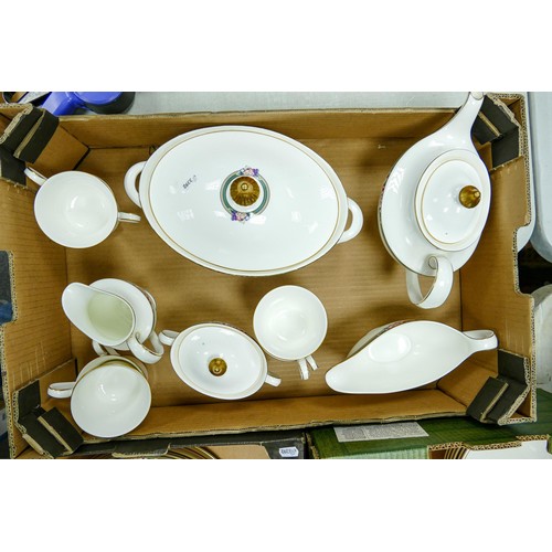 918 - A collection of Royal Doulton Orchard Hill tea and dinner ware, some factory seconds. (45 items in 3... 