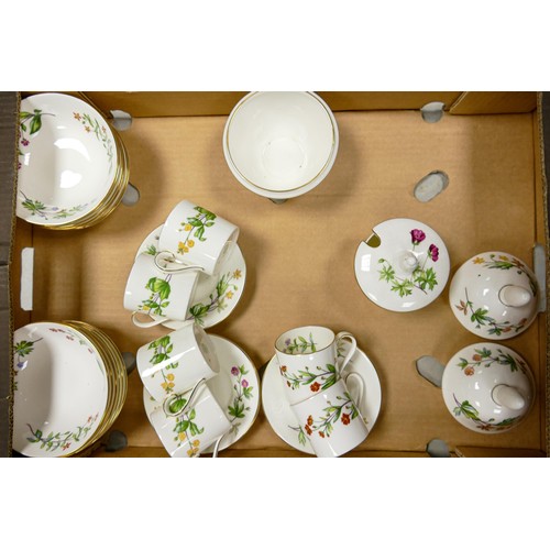 919 - A large collection of Minton Meadow patterned floral tea, coffee & dinner ware including - dinner pl... 