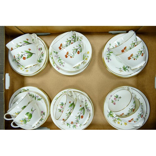 919 - A large collection of Minton Meadow patterned floral tea, coffee & dinner ware including - dinner pl... 