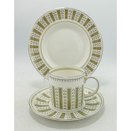 929 - Susie Cooper Persia tea ware to include - 6 coffee trios, cream jug, sugar bowl, 6 tea cups, milk ju... 