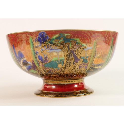 1127 - A Wedgwood Flame Fairyland lustre footed bowl, circa 1925, designed by Daisy Makeig-Jones, 
in the '... 