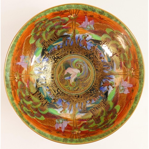 1127 - A Wedgwood Flame Fairyland lustre footed bowl, circa 1925, designed by Daisy Makeig-Jones, 
in the '... 