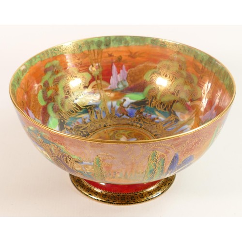 1127 - A Wedgwood Flame Fairyland lustre footed bowl, circa 1925, designed by Daisy Makeig-Jones, 
in the '... 