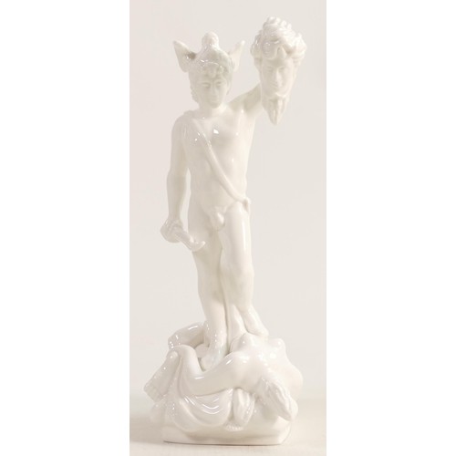 1168 - Rare white glaze Wedgwood trial Perseus & Medusa Figure, height 22cm.