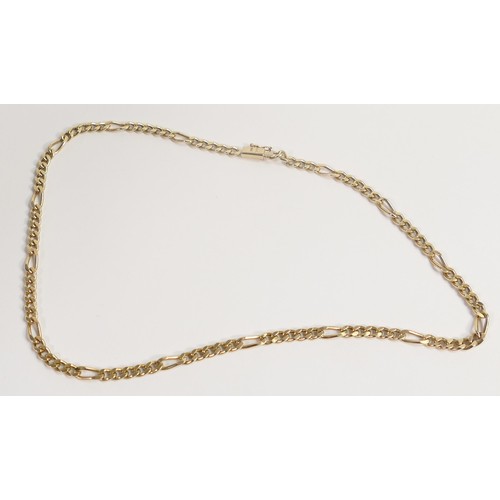 1962 - 9ct gold 20 inch necklace, 16.2g.