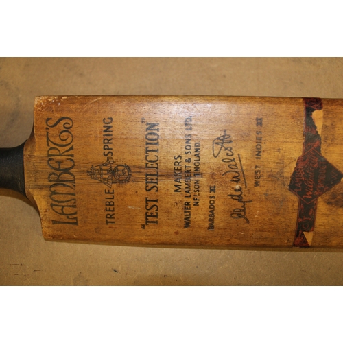 43 - Lambert & Sons 'Test Selection' vintage cricket bat: