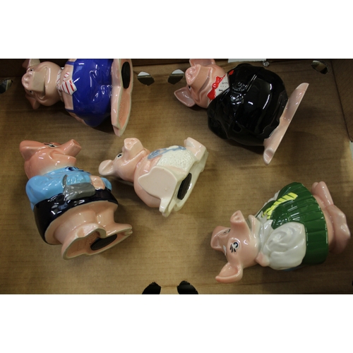 649 - A Set of 5 Natwest Pig Money Boxes