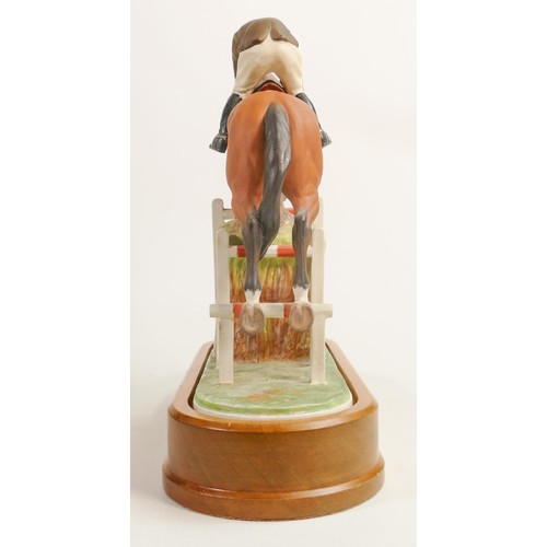 226 - Royal Worcester model of Merano & Capt. Raimondo d'Inzeo, modelled by Doris Lindner, height 27cm.