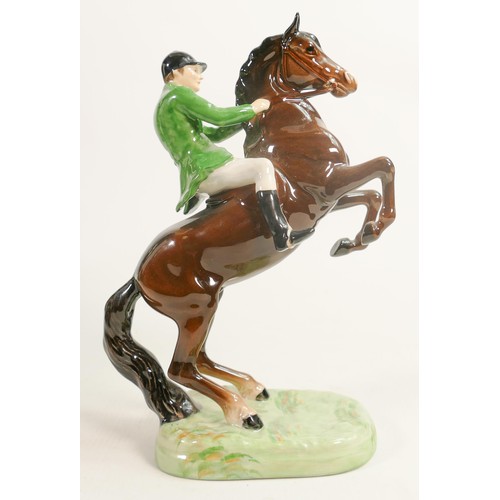 229 - Beswick rearing huntsman 868 with green jacket.