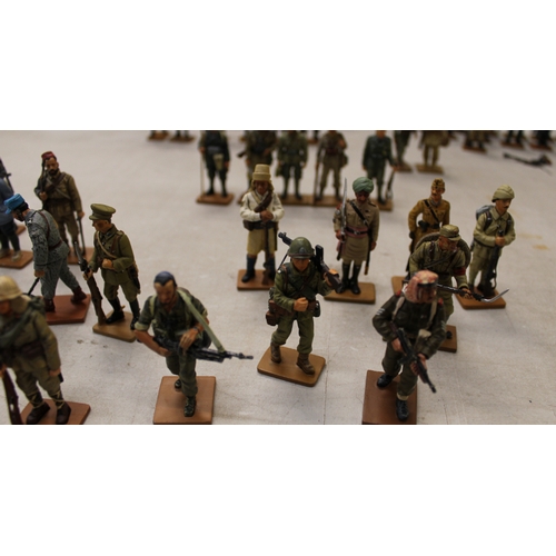 340 - A collection of Del Prado toy soldiers from various countries to include Italy, Germany, UK, USA, Fr... 