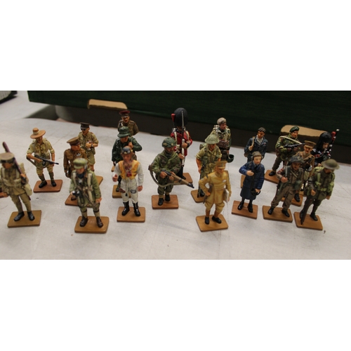 340 - A collection of Del Prado toy soldiers from various countries to include Italy, Germany, UK, USA, Fr... 