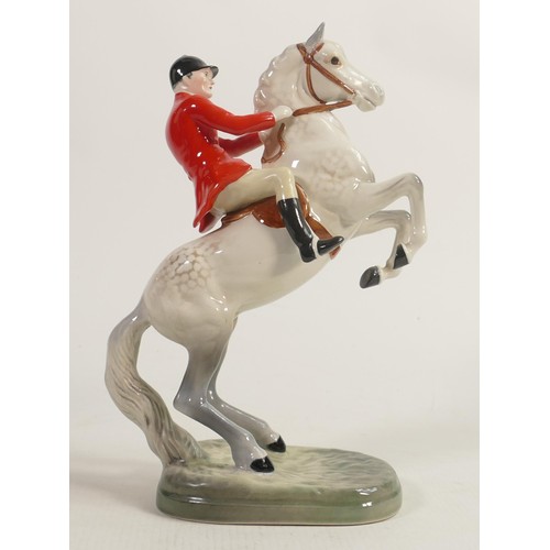 231 - Beswick grey rearing huntsman 868, restored back legs, tail & ear.